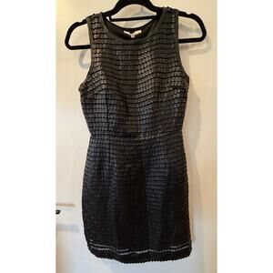 BB Dakota Branson black vegan leather sheath mini dress Womens 0